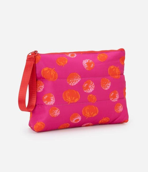 Nécessaire Trapézio com Estampa de Frutinhas - 1