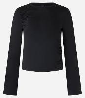 Blusa em Poliamida com Franzido no Ombro e Mangas Godê - 1