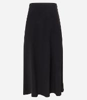 Saia Slip Longa em Cupro com cós Alfaiatado - 1