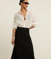 Saia Slip Longa em Cupro com cós Alfaiatado - 2