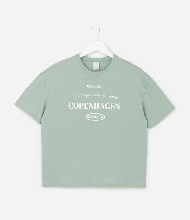 Camiseta Infantil com Lettering Copenhagen - Tam 5 a 14 Anos - 1