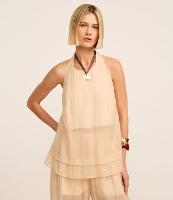 Blusa Alongada em Liocel Frente Única - 1