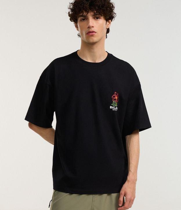 Camiseta Oversized em Malhão com Estampa Lettering Balance In The Shift - 2