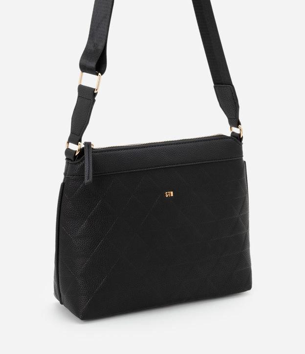 Bolsa Transversal Postman Média com Efeito Embossed e Alça de Gorgorão - 1