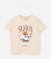 Camiseta Regular Infantil com Estampa de Capivara - Tam 5 a 14 Anos - 1