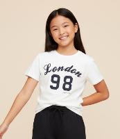 Camiseta Over Infantil com Estampa Lettering London  - Tam  7 a 16 Anos - 2