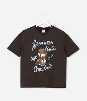 Camiseta Over Infantil com Estampa de Milkshake - Tam 5 a 14 Anos - 1