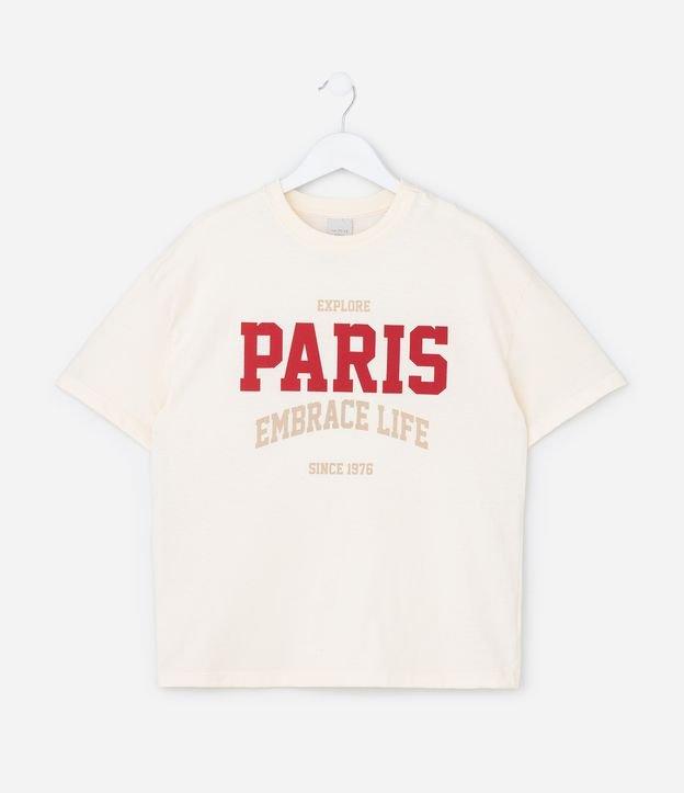 Camiseta Over Infantil com Estampa Paris - Tam 7 a 16 Anos - 1