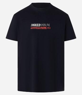 Camiseta Comfort em Algodão com Estampa Lettering Inked