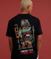 Camiseta Comfort em Algodão com Estampa Lettering Inked - 1