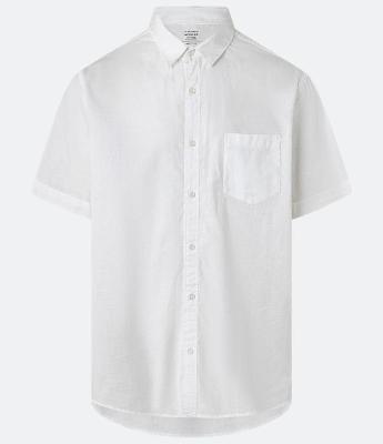 Camisa Comfort em Linho com Bolso