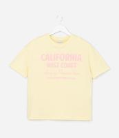 Camiseta Over Infantil com Estampa Lettering California - Tam 5 a 14 Anos - 1