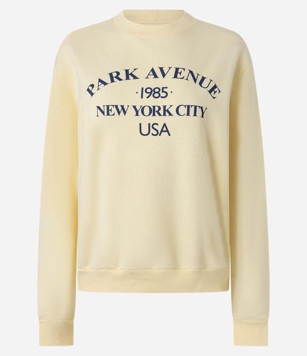 Casaco em Moletom com Lettering Park Avenue - 1