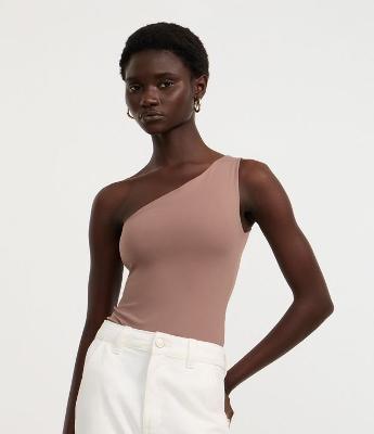 Body Ombro Único em Microfibra