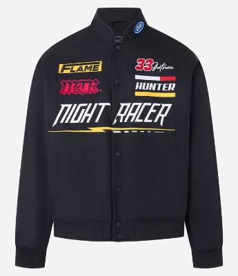 Jaqueta Gola Alta com Estampa Racing