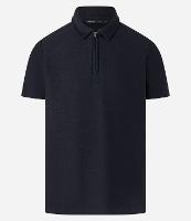 Camisa Polo Slim Texturizada com Zíper na Gola - 1