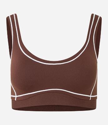 Top Bojo Esportivo em Microfibra com Viés Contrastante