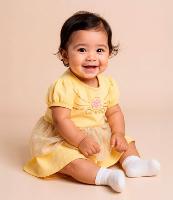 Vestido Body Infantil com Estampa Bella - Tam 0 a 18 meses - 2