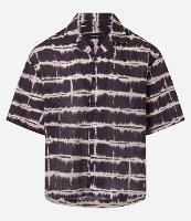 Camisa Boxy em Chiffon com Estampa Tie Dye e Textura Bowling - 1