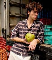 Camisa Boxy em Chiffon com Estampa Tie Dye e Textura Bowling - 3