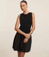 Vestido Curto em em Algodão com Saia Rodada - 2