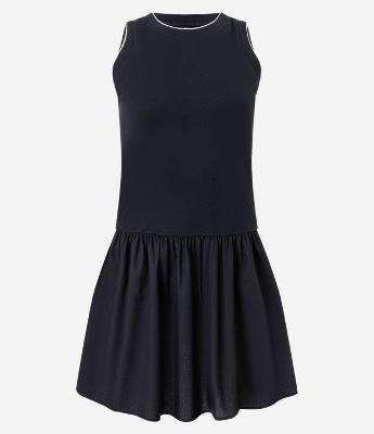 Vestido Curto em em Algodão com Saia Rodada