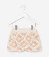 Short Infantil com Efeito Crochê - Tam 1 A 5 Anos - 1