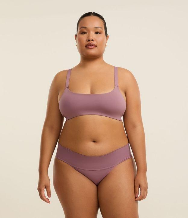 Sutiã Top Conforto em Microfibra com Baixa Sustentação Curve e Plus Size - 1
