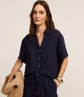 Camisa em Viscose com Textura Floral de Jacquard - 2