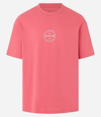 Camiseta Relaxed em Malhão com Estampa Lettering EXPLR