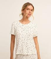 Blusa de Pijama em Viscose com Estampa Poá - 2