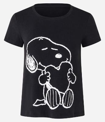 Blusa de Pijama com Estampa Snoopy e Peach Touch