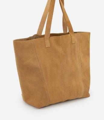 Bolsa Tote em Camurça