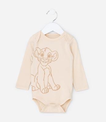 Body Infantil com Estampa Simba Rei Leão - Tam 0 a 18 meses