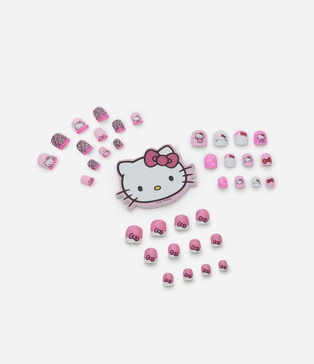 Kit de Unhas Postiças Hello Kitty 36 Peças com Lixa - 1