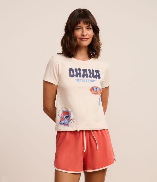 Pijama Short Doll em Algodão com Estampa Stitch - 2