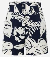 Short Alfaiatado com Cintura Alta e Estampa Tropical - 2