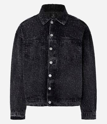 Jaqueta Boxy em Jeans com Bolsos e Puídos