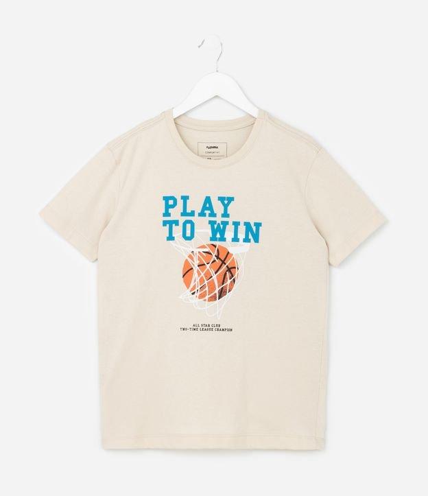 Camiseta Infantil com Estampa Bola de Baquete - Tam 5 a 14 Anos - 1