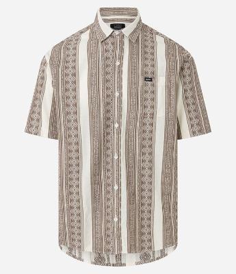 Camisa Relaxed em Jacquard com Estampa Étnica