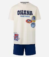 Pijama Curto em Algodão com Estampa do Stitch - 1