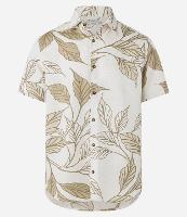 Camisa Regular em Algodão com Estampa de Folhagens - 1