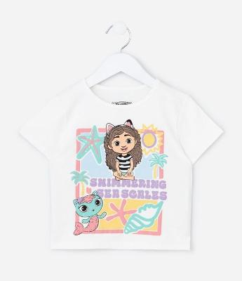 Camiseta Infantil Regular Estampa A Casa Mágica Da Gabby  - Tam 1 a 6 Anos