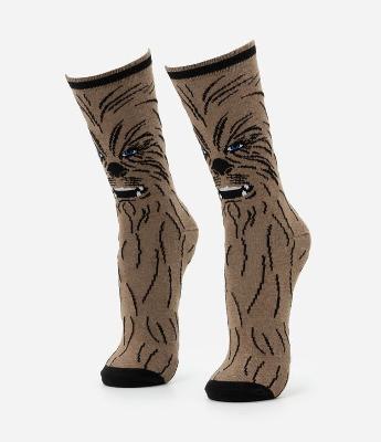 Meia em Algodão com Estampa Chewbacca Star Wars
