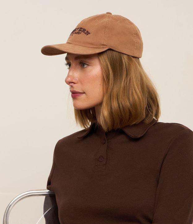 Boné Aba Curva em Sarja com Bordado Western Rodeo - 2