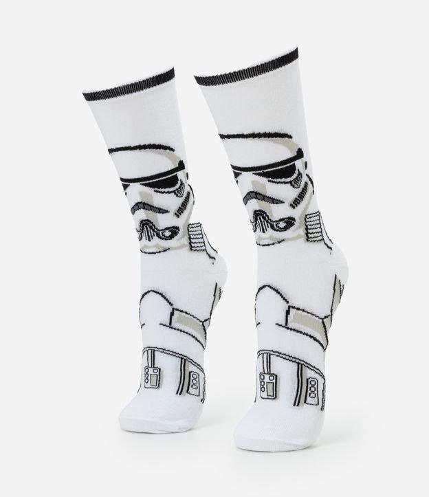 Meia em Algodão com Estampa Stormtrooper - 1