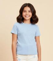 Blusa Infantil em Ribana com Bordado Borboleta - Tam 5 a 14 Anos - 2