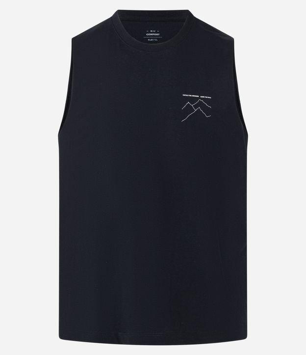 Regata Comfort em Algodão com Estampa de Montanhas - 1