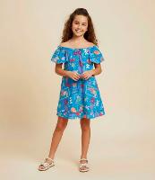 Vestido Infantil em Viscolinho com Estampa Divertida - Tam 5 a 14 Anos - 2