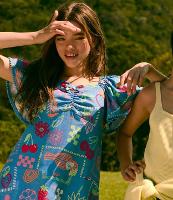 Vestido Infantil em Viscolinho com Estampa Divertida - Tam 5 a 14 Anos - 3